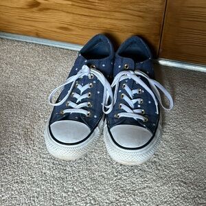 Denim Polka Dot Converse